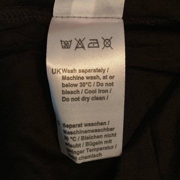 NWT BAISHENGGT Black V-Neck 3/4 Sleeve Flowing Tunic, Large, but runs small - Picture 6 of 6